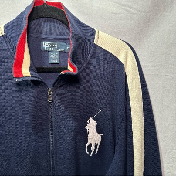 Men’s Polo Ralph Lauren Size XL Extra Large Big Pony Full Zip Cotton Jacket - Picture 2 of 6